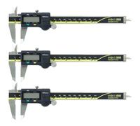 Mitutoyo 500-196-30 Pack of 3 Standard Digital Caliper Series 500 0-150mm (0-6")
