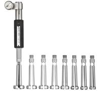 Mitutoyo 526-104 Dial Bore Gauge for Extra Small Holes, 0.4-0.7" Range, -0.00016" Accuracy, Without Dial Gauge Protector Cover