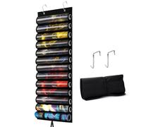 Mity rain 12+1 Playmat Tube Holder for MTG with Tube Slot, Hangable Playmat Holder Storage Bag, Transparent PVC Protection with Quick-Access Slots, Fits 24x14 Standard Mats Compatible with TCG/MTG