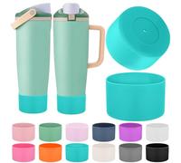Mity rain 2PCS Protective Silicone Boots for Owala 30oz & 40oz FreeSip Sway Bottles & Tumblers - Accessories for owala, Enhances Stability & Prevents Scratches (Light blue)