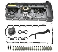 MITZONE N52 Engine Valve Cover Kit with Oil Cap & PCV Hose Compatible with BMW E82 128i, E9X 323i 328i, E60 528i, E70 X5 3.0si, E83 X3, E85 Z4, E89 Z4, F10 528i N52/ N51 SULEV