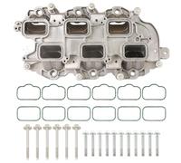 MITZONE Upgrade Aluminum Lower Intake Manifold with Gasket Compatible with 2011-2018 Jeep Dodge RAM Chrysler 3.6L V6 Vehicles Grand Cherokee Wrangler Journey Grand Caravan Town & Country 05184199AF