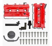 MITZONE Upgrade Aluminum Valve Covers Left and Right Compatible with 2003-2008 Nissan 350Z Infiniti FX35 G35 M35 VQ35DE 3.5L Part # 13264AM600 13264AM610