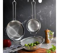 Miu 3-Piece Stainless Steel Mesh Strainer Set 5, 7 & 8" Kitchen Sieve Nesting