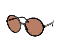 Miu Miu Donna MU B02S 16K90Q Occhiali da sole Acetato Nero Marrone Rotonda Normale