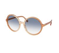 Miu Miu Donna MU B02S 26G80O Occhiali da sole Acetato Marrone Blu Rotonda Normale Sfumato