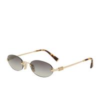Miu Miu Eyewear A54S Sunglasses Pale Gold/Grey Gradient