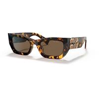 Miu Miu Woman MU 09WS VAU06B Sunglasses Acetate Turtle Brown Squared Normal