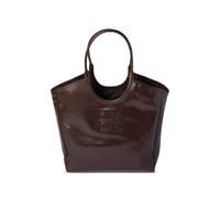 Miu Miu Ivy leather tote bag - Brown One Size