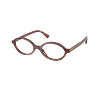 Miu Miu MU 01XV 26E1O1 Woman Optical frames Acetate Brown Round Normal