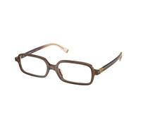 Miu Miu MU 01YV 23H1O1 Woman Optical frames Acetate Brown Squared Normal