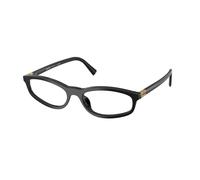 Miu Miu MU 01ZV 16K1O1 Woman Optical frames Acetate Black Transparent Round Normal