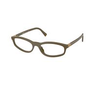Miu Miu MU 01ZV 25L1O1 Woman Optical frames Acetate Green Transparent Round Normal