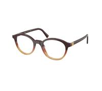 Miu Miu MU 02WV 24C1O1 Woman Optical frames Acetate Brown Round Normal