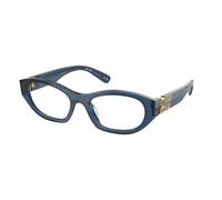 Miu Miu MU 03WV 08Q1O1 Woman Optical frames Acetate Blue Transparent Geometric Normal