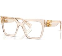 Miu Miu MU04UV 11T1O1 Women's Eyeglasses Brown Size 52 (Frame Only) - Blue Light Block Available