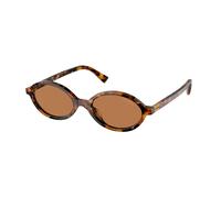 Miu Miu MU 04ZS 19P2Z1 Woman Sunglasses Acetate Turtle Brown Round Normal