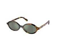 Miu Miu MU 04ZS VAU04M Woman Sunglasses Acetate Turtle Green Round Normal