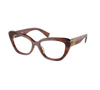 Miu Miu MU 05VV 11Q1O1 Woman Optical frames Acetate Brown Transparent Cat Eye Normal