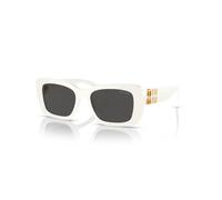 Miu Miu MU 07YS 1425S0 Woman Sunglasses Acetate White Grey Squared Normal