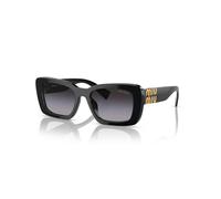 Miu Miu MU 07YS 1AB5D1 Woman Sunglasses Acetate Black Grey Squared Normal Shaded