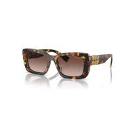 Miu Miu MU 07YS VAU6S1 Woman Sunglasses Acetate Turtle Brown Squared Normal Shaded