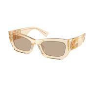 Miu Miu MU 09WS 11T40F Woman Sunglasses Acetate Brown Brown Squared Normal