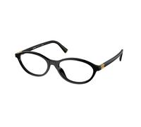 Miu Miu MU 09XV 16K1O1 Woman Optical frames Acetate Black Transparent Round Normal