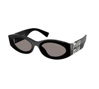 Miu Miu MU 11WS 0MU 11WS 16K80Q Woman Sunglasses Acetate Black Grey Round Normal