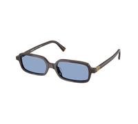 Miu Miu MU 11ZS 22C60O Woman Sunglasses Acetate Brown Blue Squared Normal