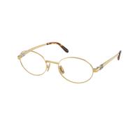 Miu Miu MU 50ZV 5AK1O1 Woman Optical frames Metal Gold Transparent Round Normal