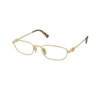 Miu Miu MU 52ZV 5AK1O1 Woman Optical frames Metal Gold Transparent Geometric Normal