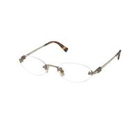 Miu Miu MU 53WV 26C1O1 Woman Optical frames Metal Gold Transparent Round Normal