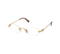 Miu Miu MU 53WV 5AK1O1 Woman Optical frames Metal Gold Transparent Round Normal