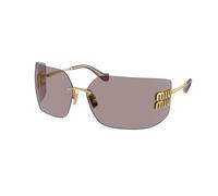 Miu Miu MU 54YS 5AK06I Woman Sunglasses Metal Gold Brown Geometric Normal