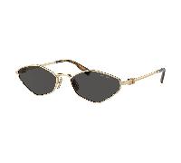 Miu Miu MU 56ZS ZVN5S0 Woman Sunglasses Metal Gold Grey Geometric Normal
