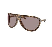 Miu Miu MU A01S 11Z06I Woman Sunglasses Injected Turtle Brown Geometric Normal