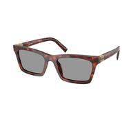 Miu Miu MU A05S 21C40O Woman Sunglasses Acetate Havana Grey Squared Normal