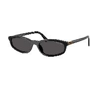 Miu Miu Woman Miu Miu MU A06S 16K08Z Sunglasses Acetate Black Grey Geometric Normal