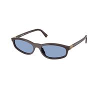 Miu Miu MU A06S 22C60O Woman Sunglasses Acetate Brown Blue Geometric Normal