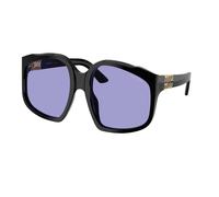 Miu Miu MU A07S 16K01O Woman Sunglasses Acetate Black Violet Geometric Normal