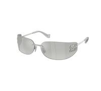 Miu Miu MU A51S 1BC10Y Woman Sunglasses Metal Silver Grey Squared Normal Nuanced