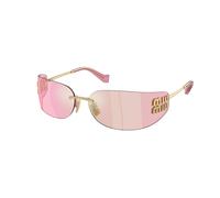 Miu Miu MU A51S 5AK90Y Woman Sunglasses Metal Gold Pink Squared Normal