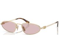 Miu Miu Woman MU A52S ZVN4I0 Sunglasses Metal Gold Pink Geometric Normal