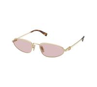 Miu Miu Woman MU A52S ZVN4I0 Sunglasses Metal Gold Pink Geometric Normal