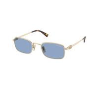 Miu Miu MU A53S ZVN60O Woman Sunglasses Metal Gold Blue Squared Normal