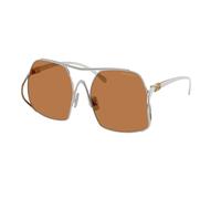 Miu Miu MU A55S 1BC90Q Woman Sunglasses Steel Silver Brown Squared Normal