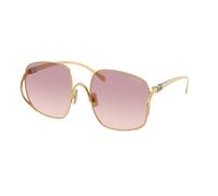 Miu Miu MU A57S 5AK40S Woman Sunglasses Metal Gold Pink Squared Normal Shaded
