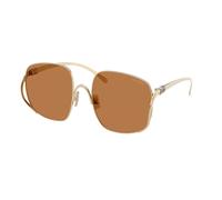Miu Miu MU A57S ZVN90Q Woman Sunglasses Metal Gold Brown Squared Normal