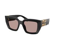 Miu Miu MU B05S 16K20I Woman Sunglasses Acetate Black Brown Squared Normal